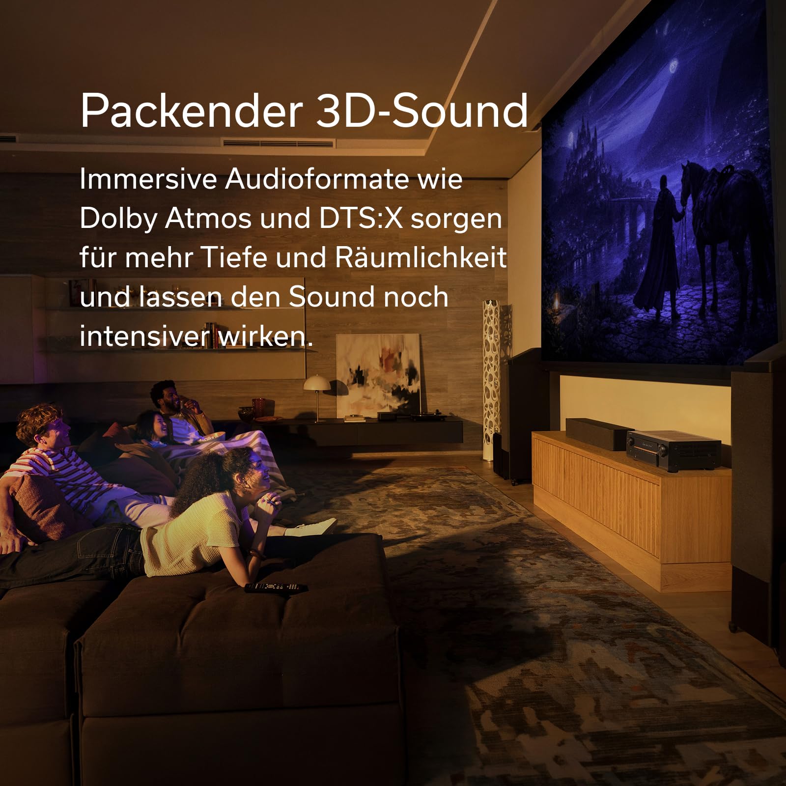 Denon AVC-X3900H 9.4-Kanal AV-Receiver, HiFi Verstärker mit Dolby Atmos, DTS:X, AURO-3D, IMAX Enhanced, 6X HDMI 2.1 (8K) Eingängen und 2 Ausgängen, Bluetooth, WLAN, AirPlay 2, HEOS Multiroom