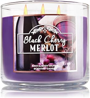 Bath Body Works Black Cherry Merlot 3 Wick Scented Candle