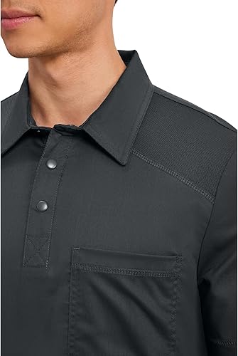 Miniatura 2 de Cherokee Scrubs for Men Polo Nursing Scrub Top with Chest Pocket, Breathable Mesh, Ultra Soft 2-Way Stretch Fabric WW615