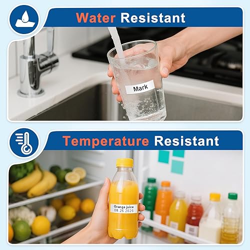 Miniatura 7 de BOYEEZON MK231 - Cinta de etiquetas compatible con Brother Ptouch M Tape 0.472 in 0.47 White M-K231S MK-231 M231 Cinta de etiquetas para Brother