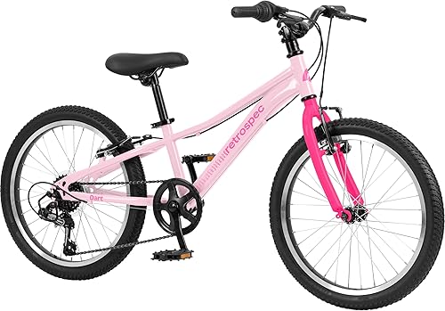 Miniatura 2 de Retrospec Dart 20 & 24 Inch Kids Bike - 7-Speed Hybrid Bicycle for Ages 6-11 with 29in All-Season Tires & Shock Absorption - Adjustable Height Youth