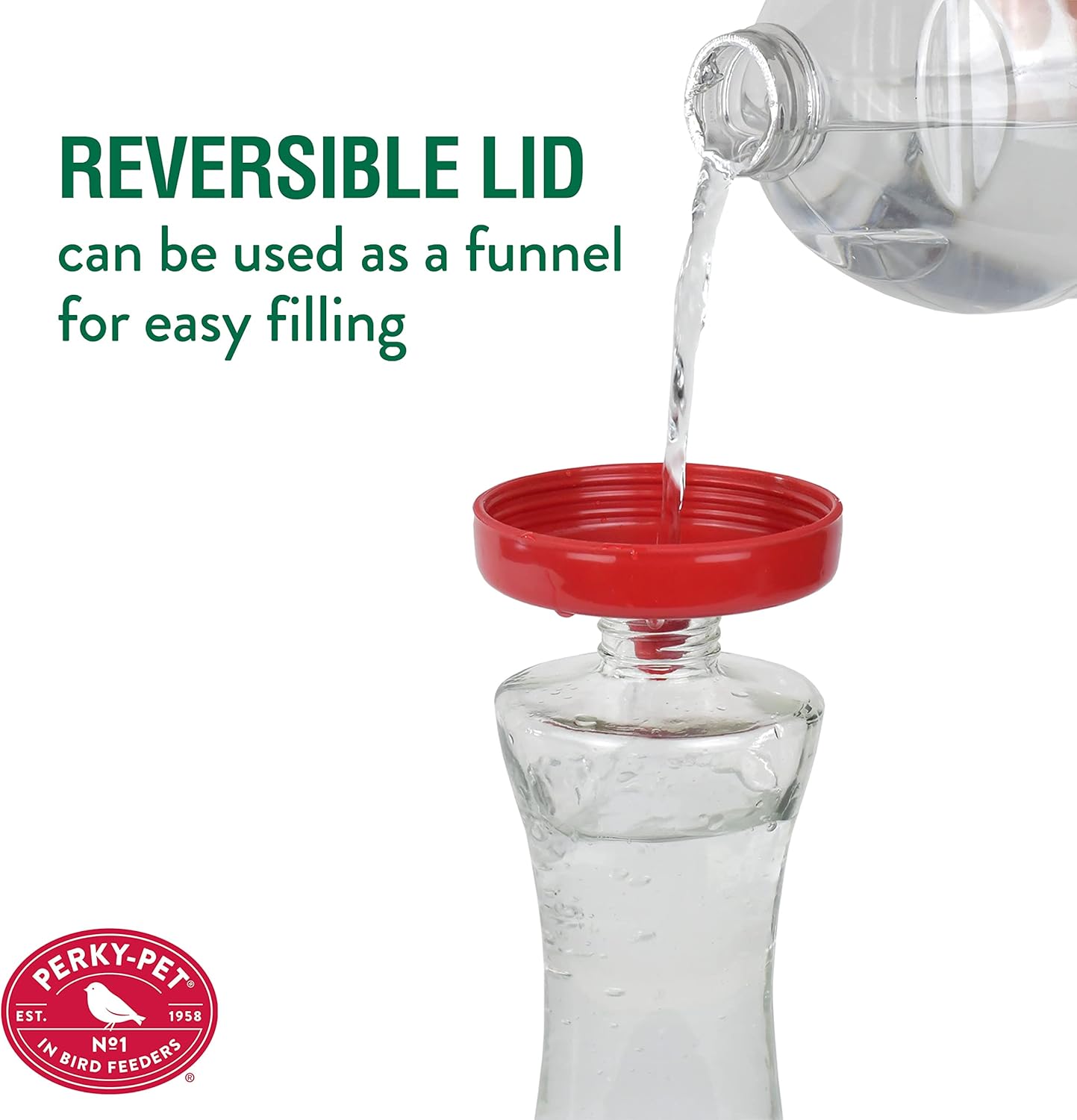Perky-Pet 476 Glass 20-Ounce Hummingbird Feeder