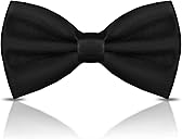 WOXVM Men's Bow Ties Solid Color Pre-Tied Bow Tie Satin Formal Tuxedo Bowtie Adjustable Neck Bowtie for Men Wedding Party