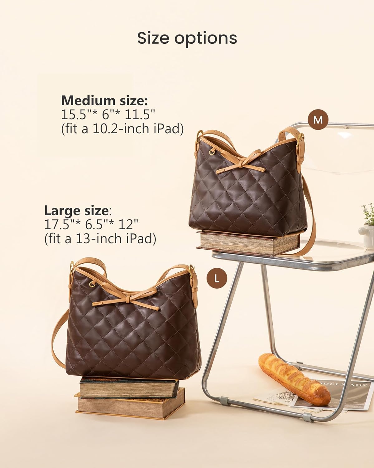 LOVEVOOK Purses for Women Soft Leather Hobo Handbags Quilted Crossbody Bag Designer Carteras Para Mujer Bucket Purse