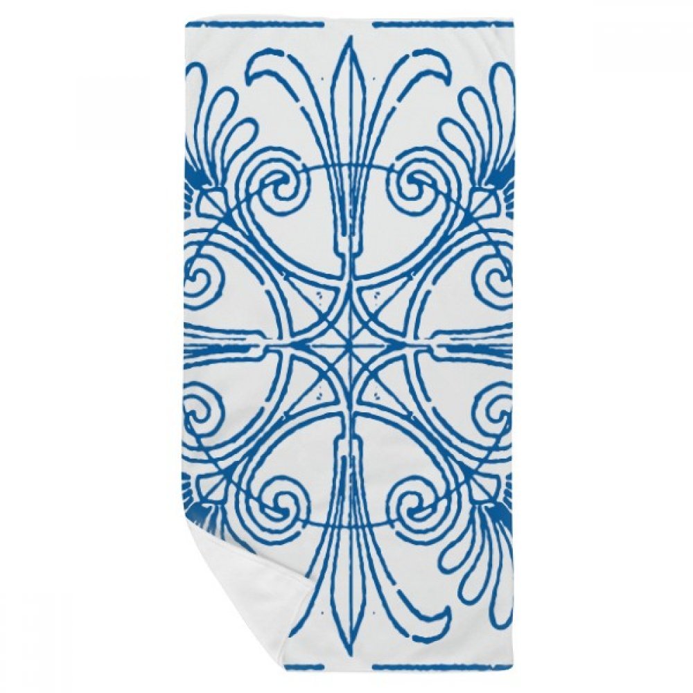 Serviette de bain ultra douce 35x70 cm à motif Talavera pour un essuyage parfait