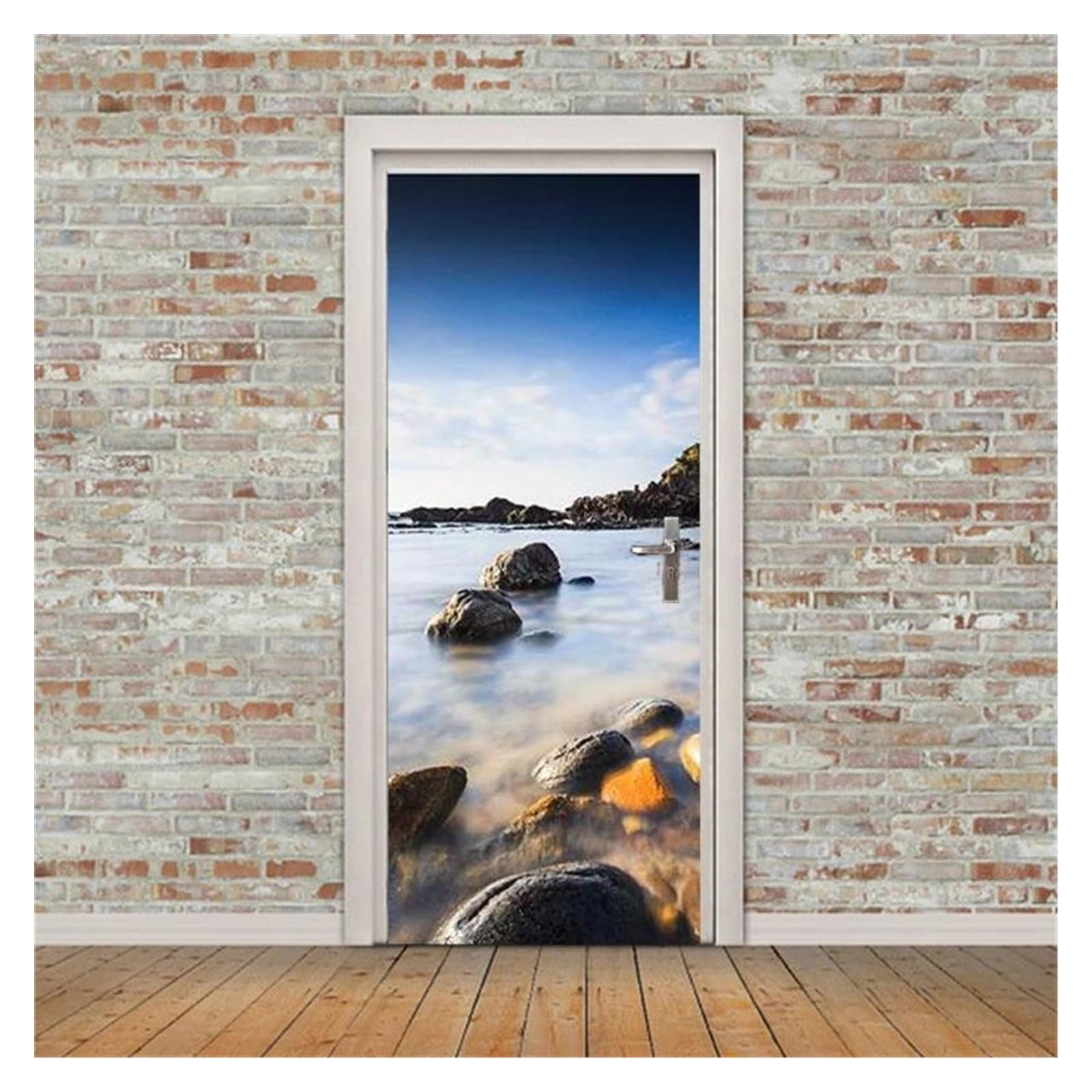 Autocollants muraux vue sur la mer pour une décoration de maison évasion