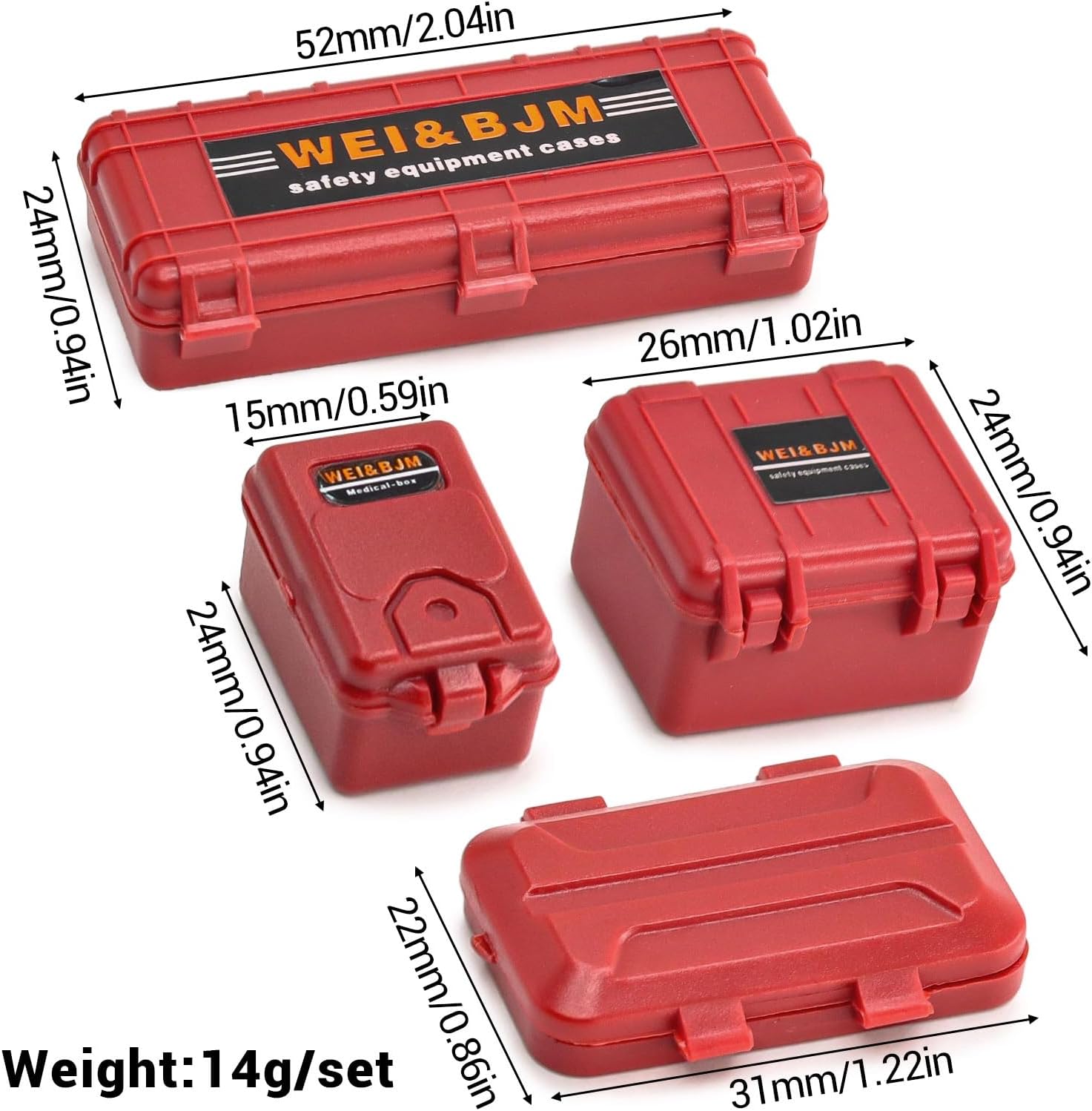 10/12PCS RC Crawler Accessories Set, 1/18 1/24 Scale Decoration Recovery Tool Kit RC Car Upgrades for 1:18/24 RC Car as Traxxas TRX-4M, Axial SCX24, FMS FCX24 (10, Black-1/18 1/24)