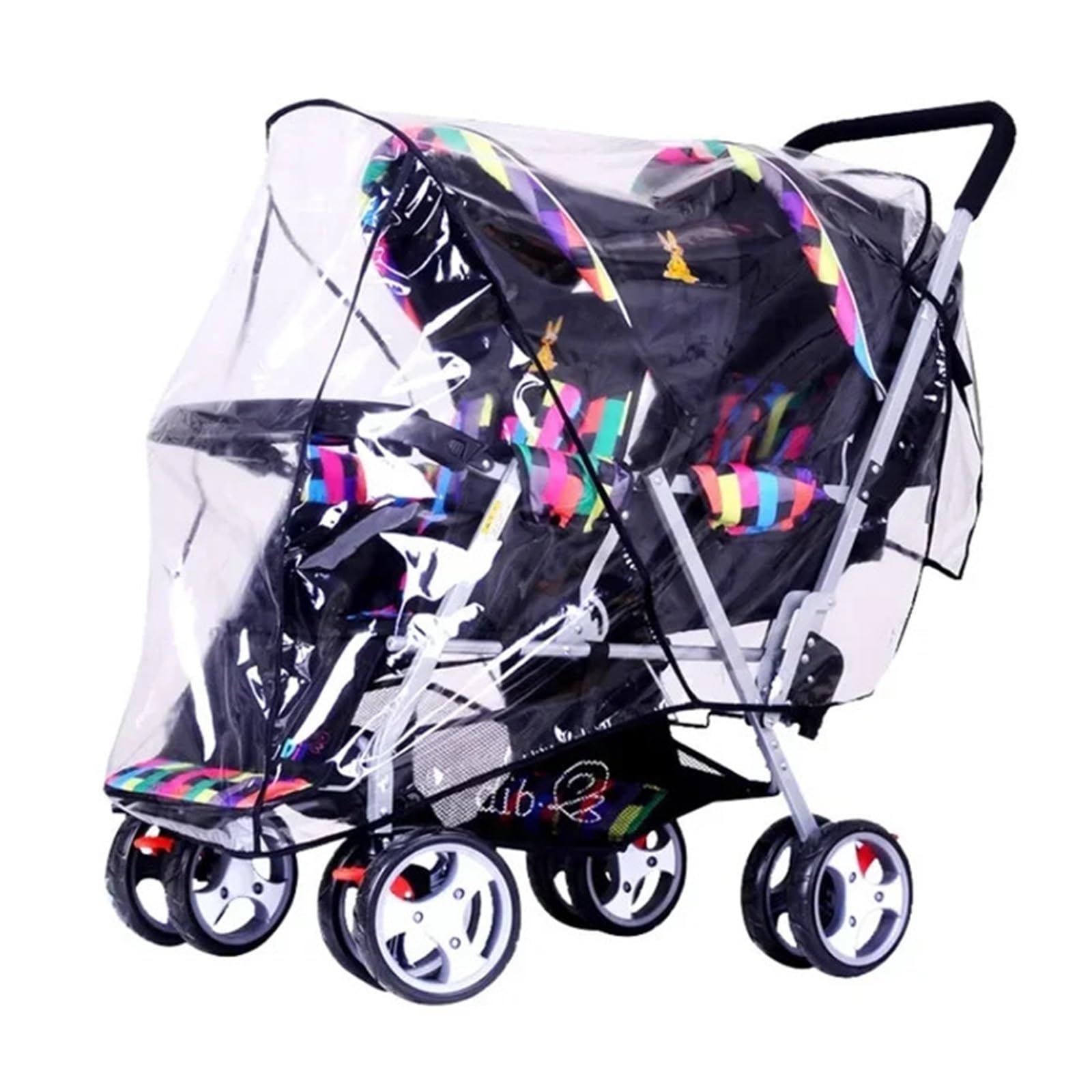 Kinderwagen Regenschutz Universal Kinderwagen Regen Abdeckung Wasserdicht Winddicht Overall Zubehör for Kind Zwilling Kinderwagen Doppel Vorder-und Rücksitz