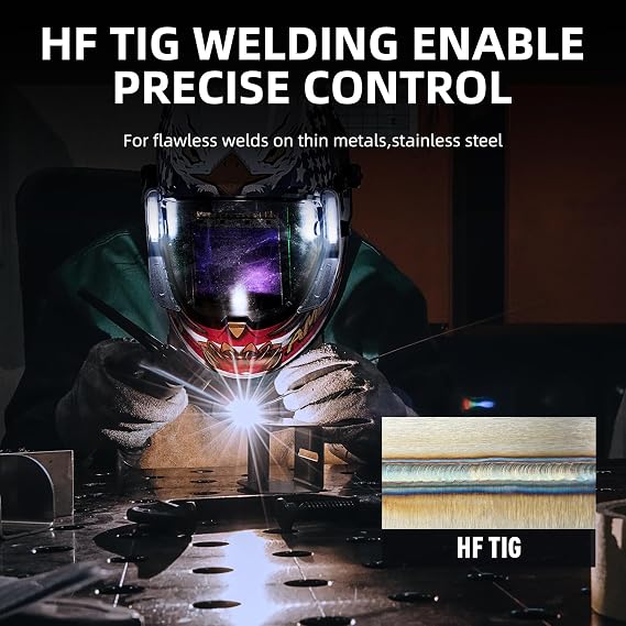 ANDELI Plasma Cutter Welder Combo,6-in 1 Pulse MIG/HF TIG/HF Cut/Stick/Flux Core Multifunctional Welder,110V/220V Dual Voltage Aluminium MIG Welding Machine,160A MIG/TIG/Stick & 40A Cut