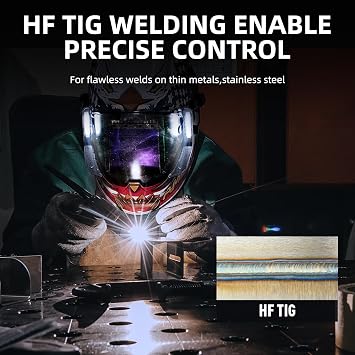 ANDELI Plasma Cutter Welder Combo,6-in 1 Pulse MIG/HF TIG/HF Cut/Stick/Flux Core Multifunctional Welder,110V/220V Dual Voltage Aluminium MIG Welding Machine,160A MIG/TIG/Stick & 40A Cut