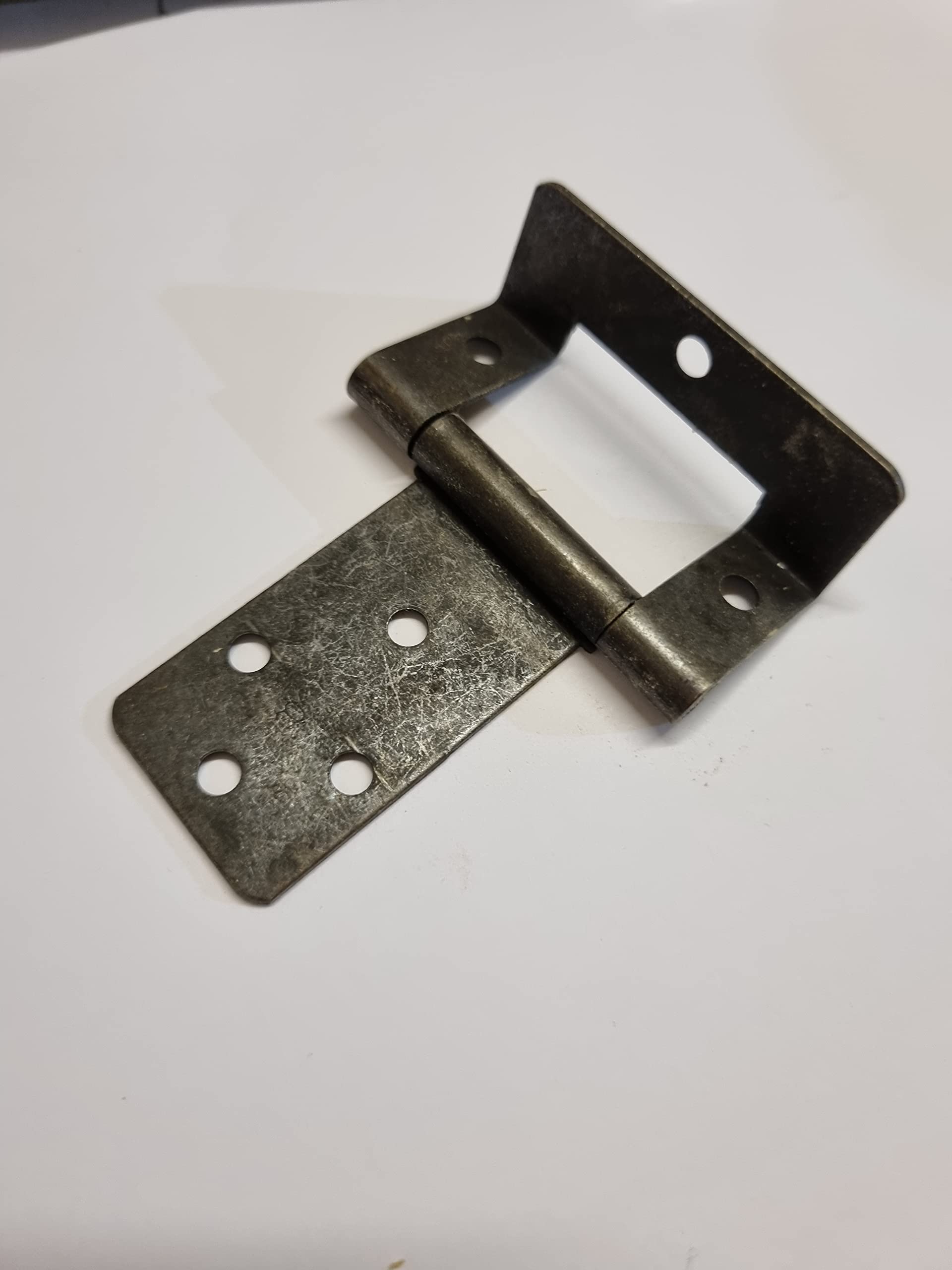 Gate8 Bronze Cranked Flush Hinge 50Mm Kitchen, Bathroom, Cupboard Door Hinge