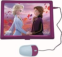 Vista 3 de Lexibook Disney Frozen 2 - Portátil educativo y bilingüe alemán/inglés - Juguete para niñas con 124 actividades para aprender, jugar juegos y música