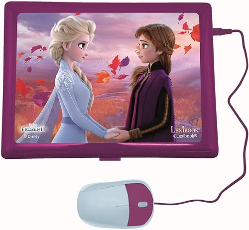 Miniatura 3 de Lexibook Disney Frozen 2 - Portátil educativo y bilingüe alemáninglés - Juguete para niñas con 124 actividades para aprender, jugar juegos y música