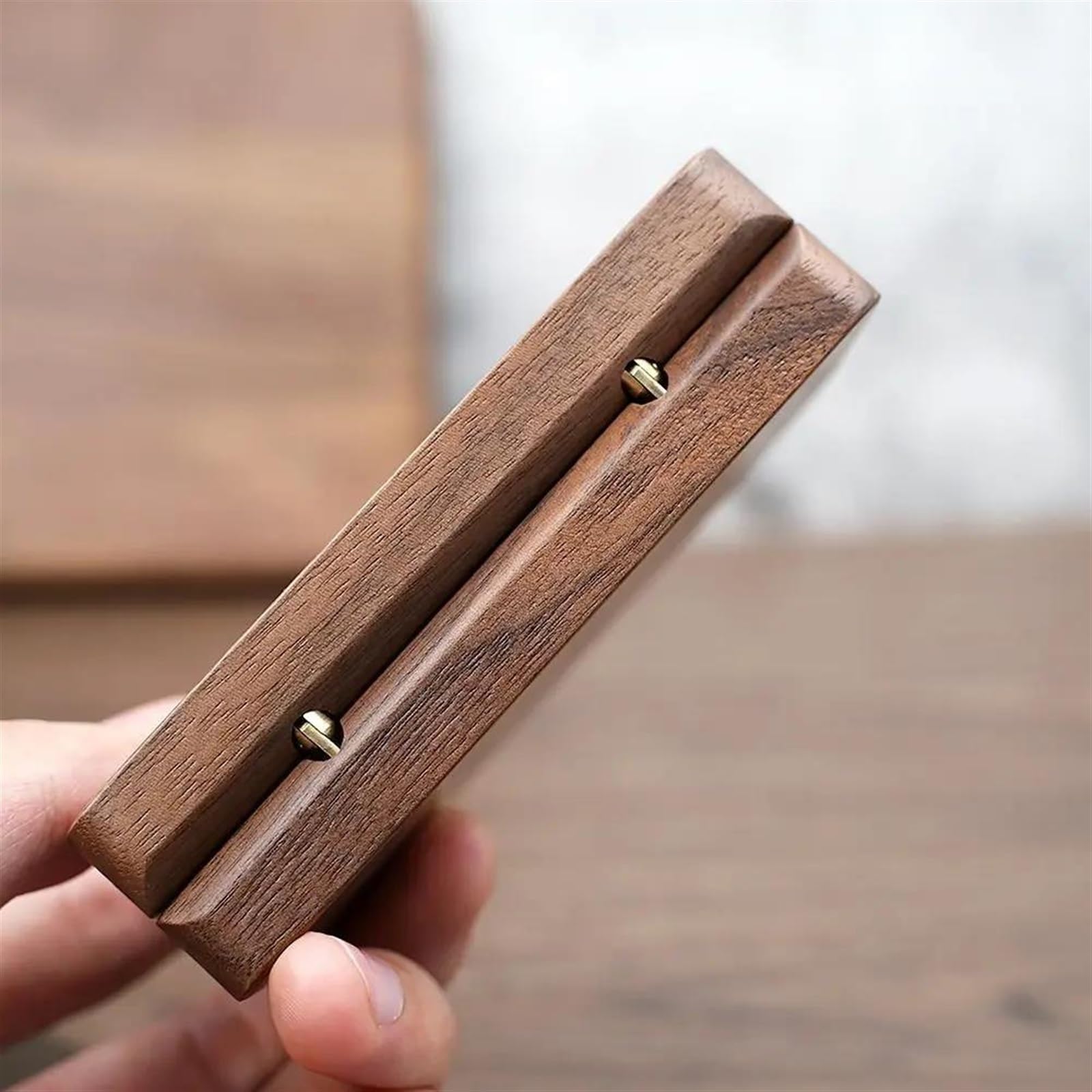 Organizador de Collares, joyero de Madera con Doble Compartimento para Guardar Pendientes, Anillos, Collares, expositores, Anillos, Estuches de Almacenamiento, Estuches para Pendientes.