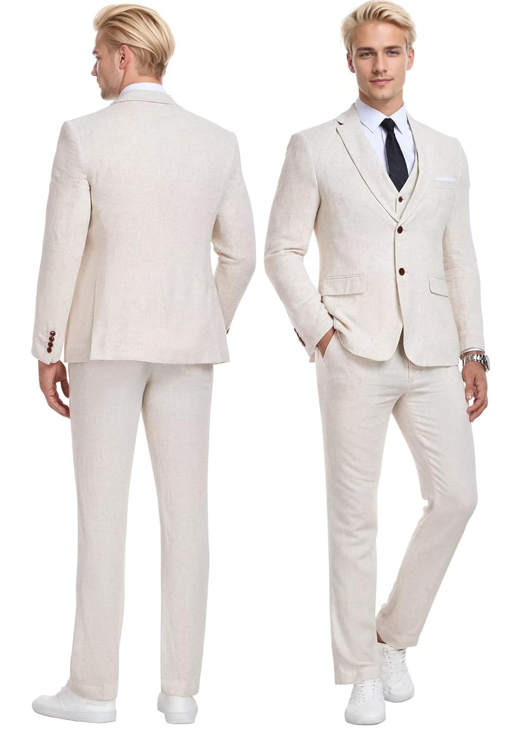 Terno masculino retrô de linho, praia, casamento, verão, caimento justo, 3 peças, leve, de linho, colete e calça smoking em promoção! Veja a oferta e mais achadinhos de Alfaiataria & Formal 3 Hoje é o melhor dia para comprar Terno masculino retrô de linho, praia, casamento, verão, caimento justo, 3 peças, leve, de linho, colete e calça smoking com aquele preço maroto! Promoção! Aproveite a oferta! 3