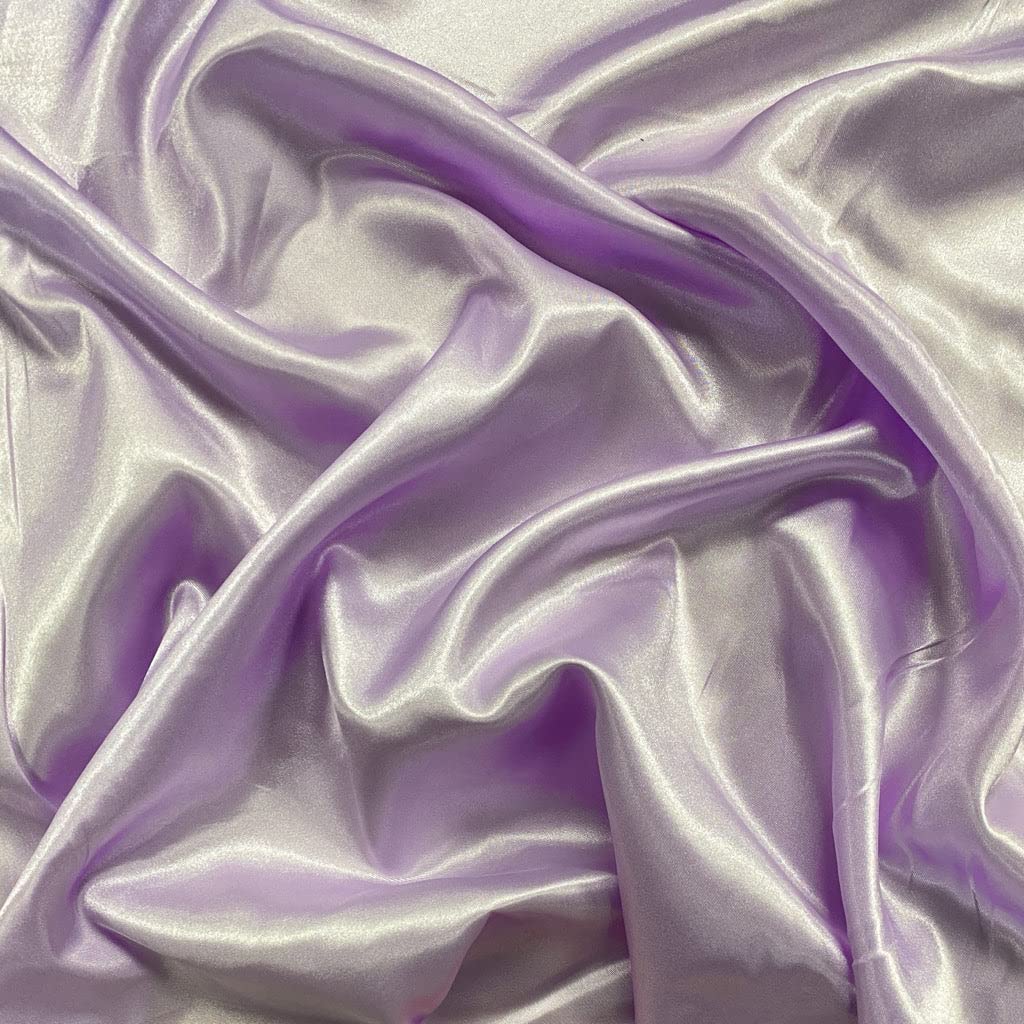 Pale Lilac Liquid Diamond Satin Fabric Material, Use for Gown, Decoration, Pillow Cover, Scrunchies Ect. 44/45" Width. (1 Meter)-image-24