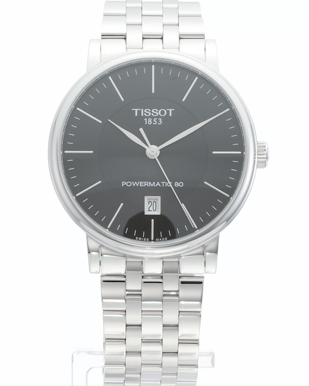 TISSOT ティソ　Carson Powermatic 80　自動巻　シルバー Amazon.co.jp: [ティソ] 腕時計 TISSOT カーソン ブレスレット