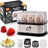 Sunny Side Master Egg Cooker, 2025 New Rapid Egg Cooker 6 Egg Capacity, Soft, Medium, Hard Boiled, Poacher, Stainless Steel Electric Eggs Cooker With Auto Shut-Off, BPA Free 1PCS