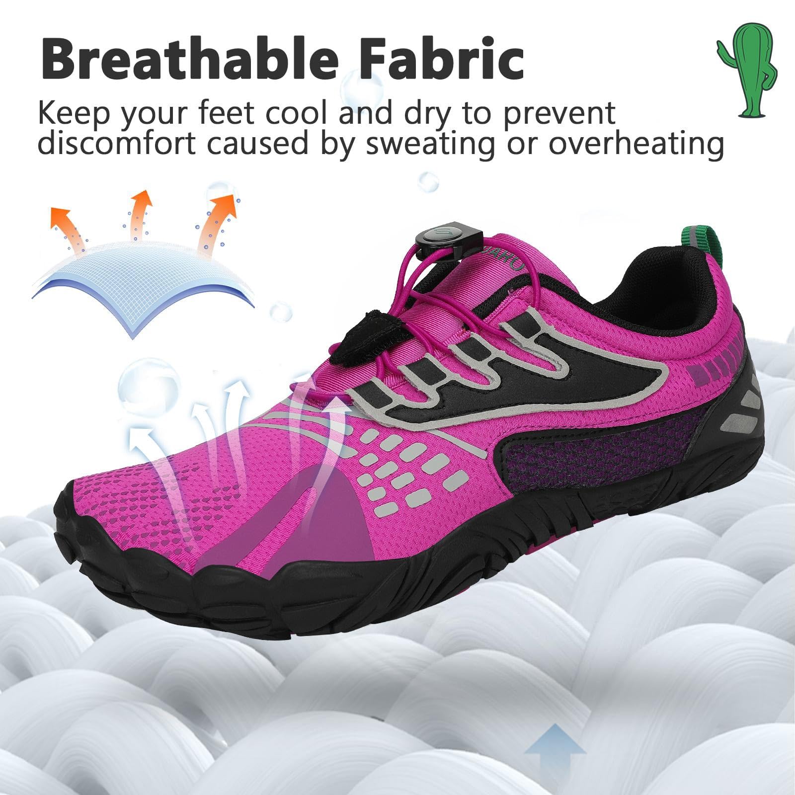 Saguaro Femmes Hommes Minimalistes Chaussures de Trail Running Fitness