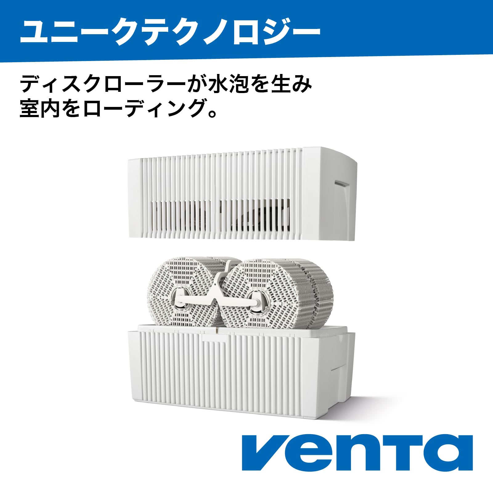 Amazon.co.jp: （ベンタ） 加湿器 気化式 オリジナルコネクト AH550
