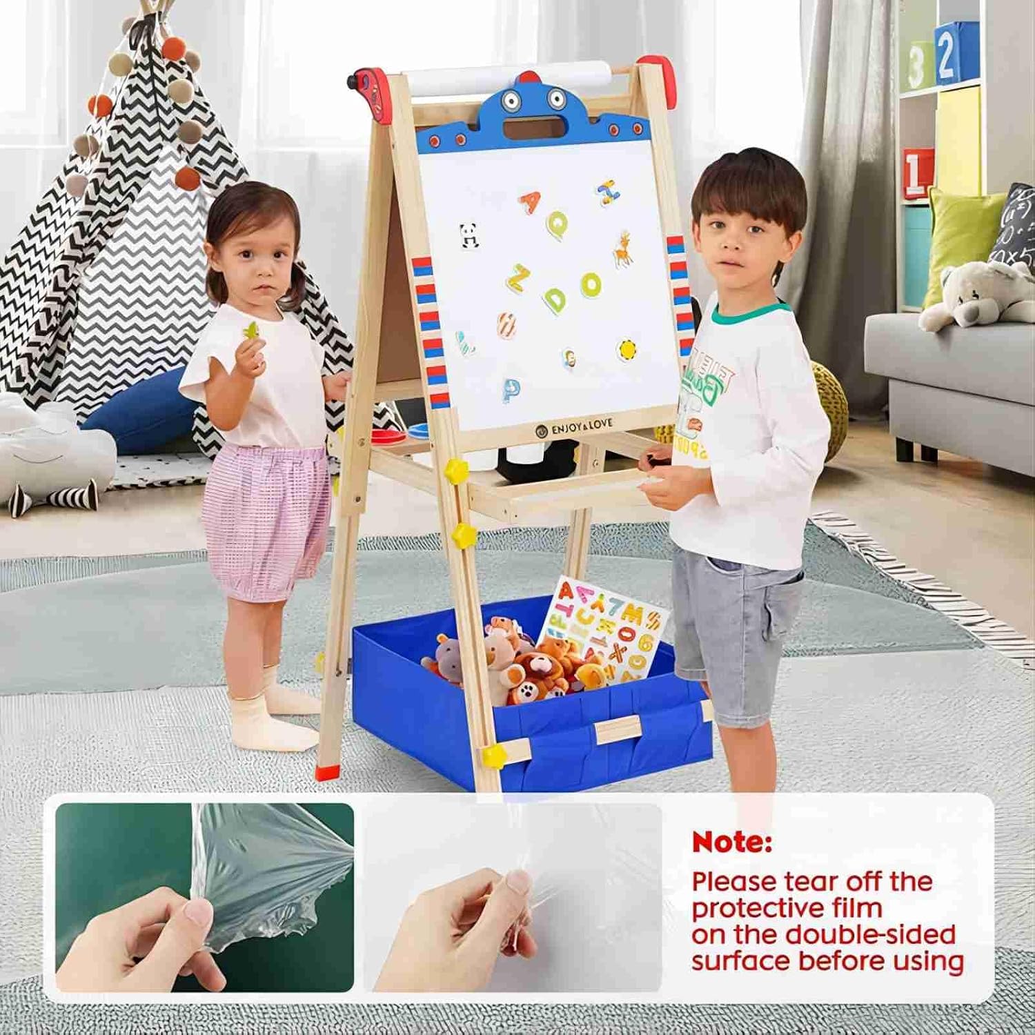 NUKied 3-in-1 Wooden Art Easel (Model GOP01) Instruction Manual