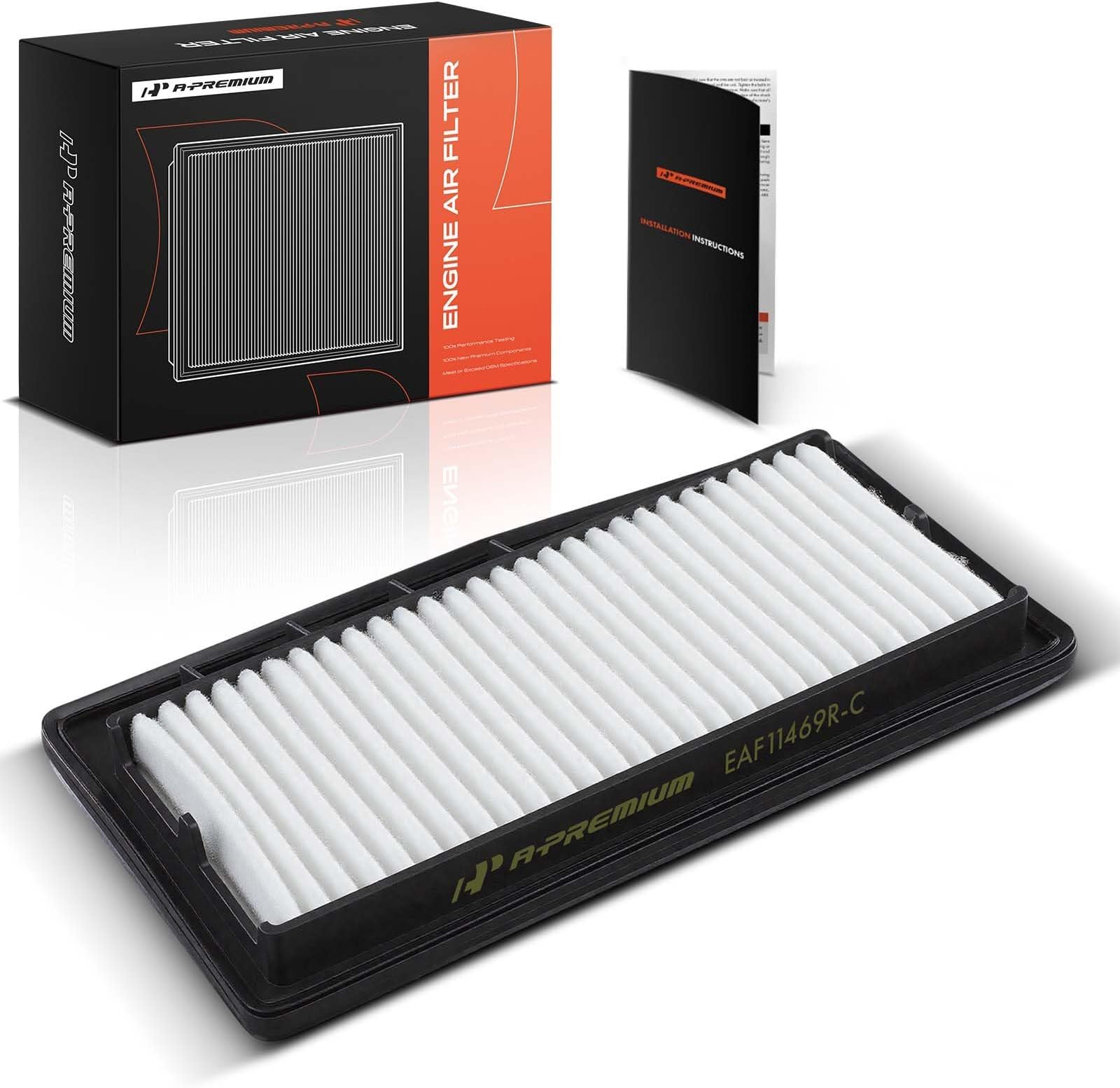 Engine Air Filter Compatible with Chevrolet Model | for Spark 2012 2013 2014 2015, L4 1.2L, Rigid Panel, Replaces 96910360