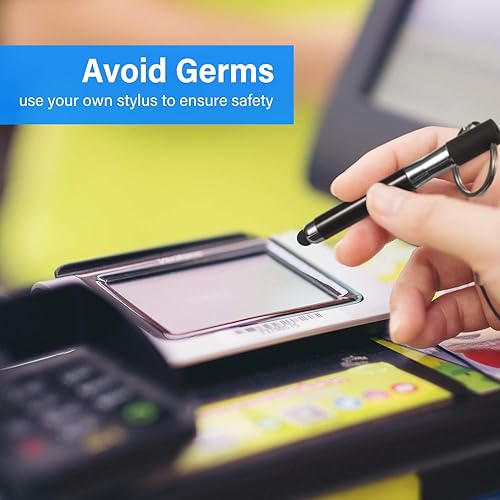 Miniatura 6 de Outus 4 unidades mini lápiz capacitivo con llavero 3 en 1 accesorio bala llavero capacitivo lápiz táctil lápiz táctil