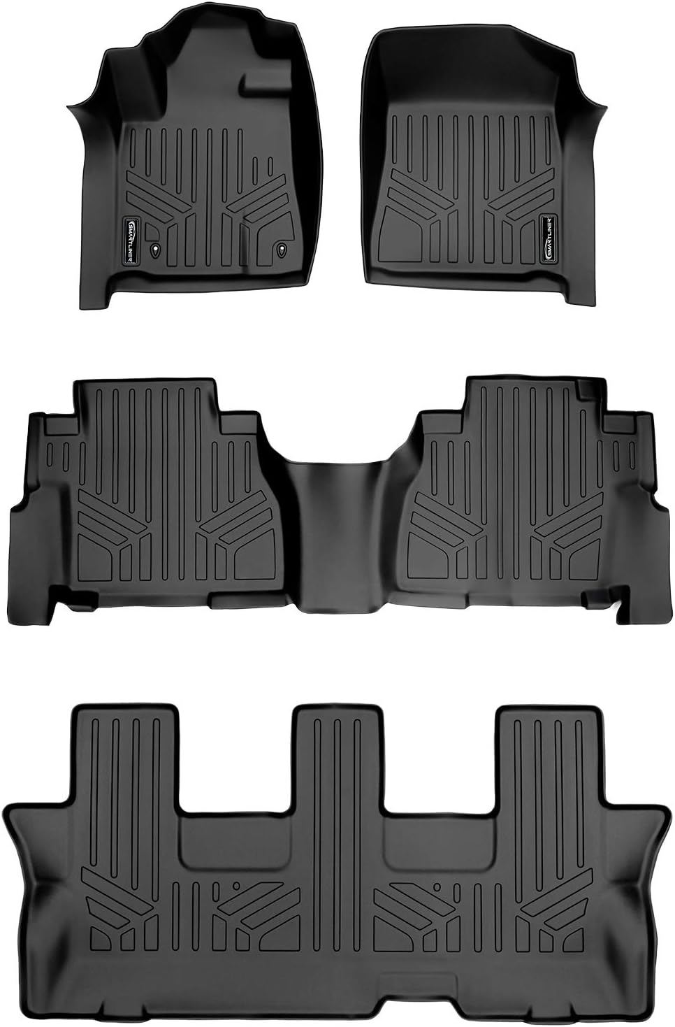 MAXLINER Floor Mats 3 Row Liner Set for 2008-2011 Toyota Sequoia