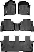 Vista 1 de MAXLINER Juego de alfombrillas protectoras de piso de 3 filas para Toyota Sequoia 2008-2011