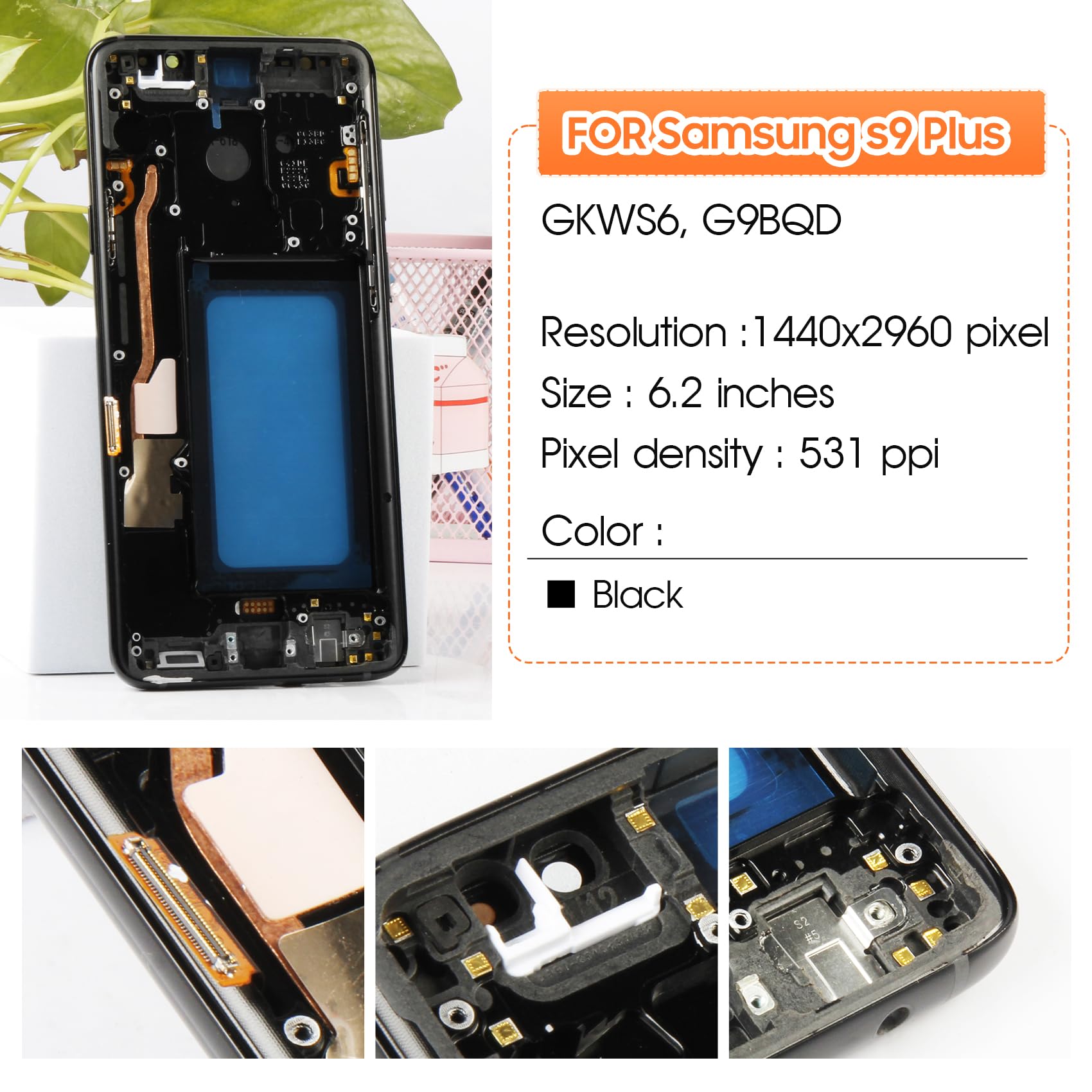 Amazon.com: Not Original Screen for Samsung Galaxy S9 Plus Screen