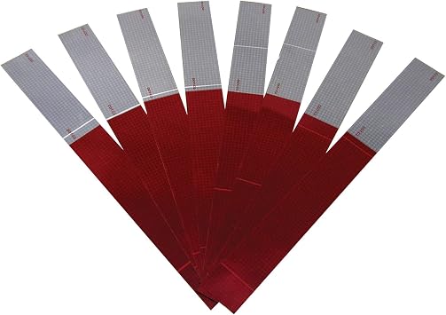 Peterson Manufacturing 465K Red/White Reflective Marking Tape