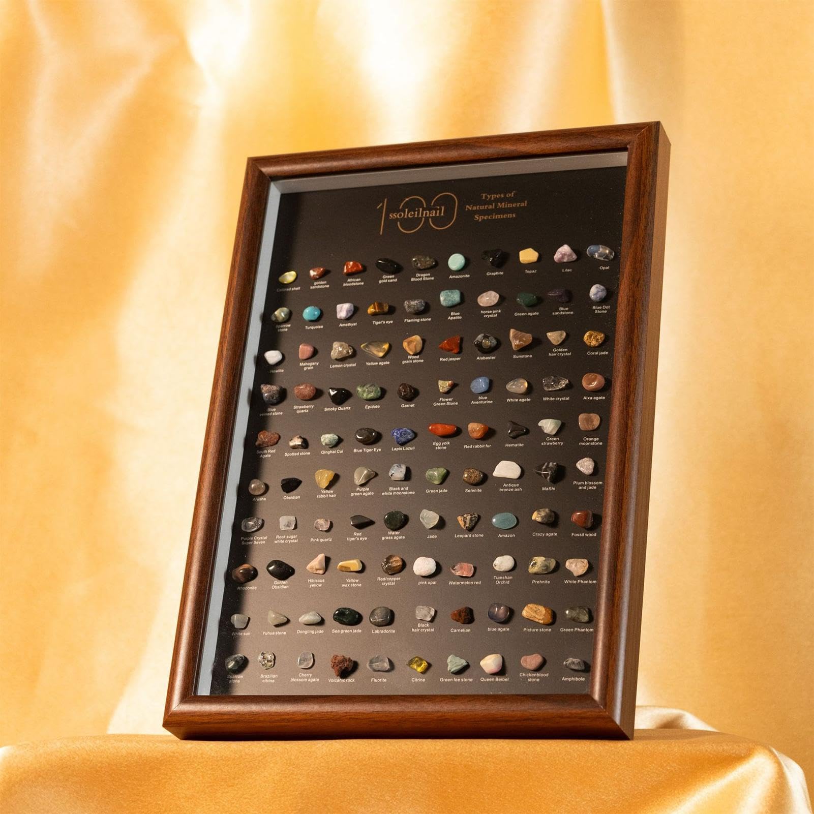 Scatola cristalli e gemme | Esplorazione, Esposizione e Decorazione di 100 Rocce | Collezione Cristalli e Scatola Gemme | Per Aula Meditazione Compleanno Studenti Collezionisti Principianti