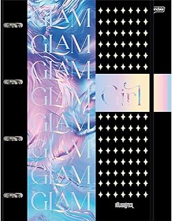 Caderno Argolado Univ CD 80 Fls Holografica Glam FSC - Jandaia