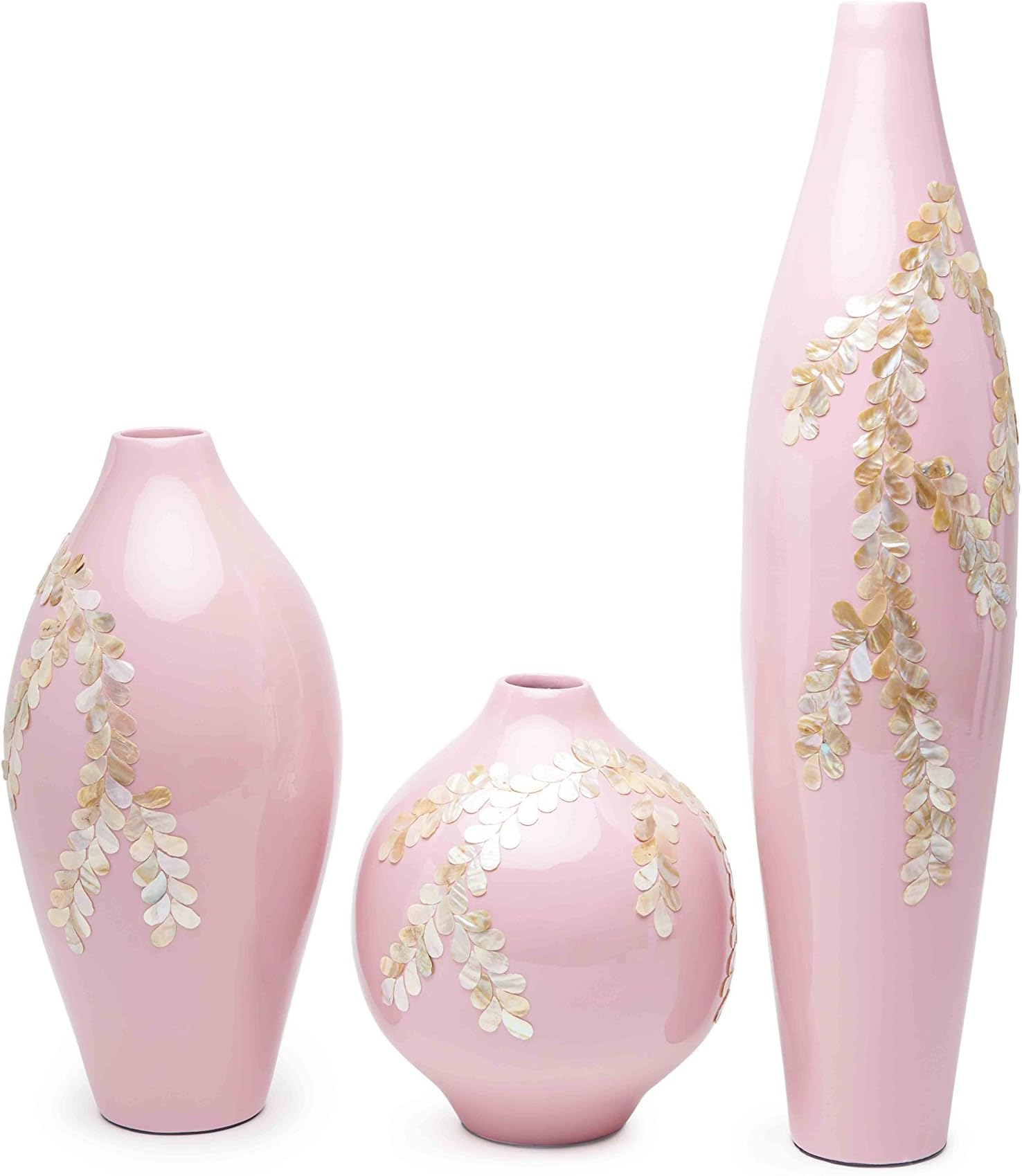 SOSPL Vietnamese Lacquer Vase with Eggshell Decorative Work