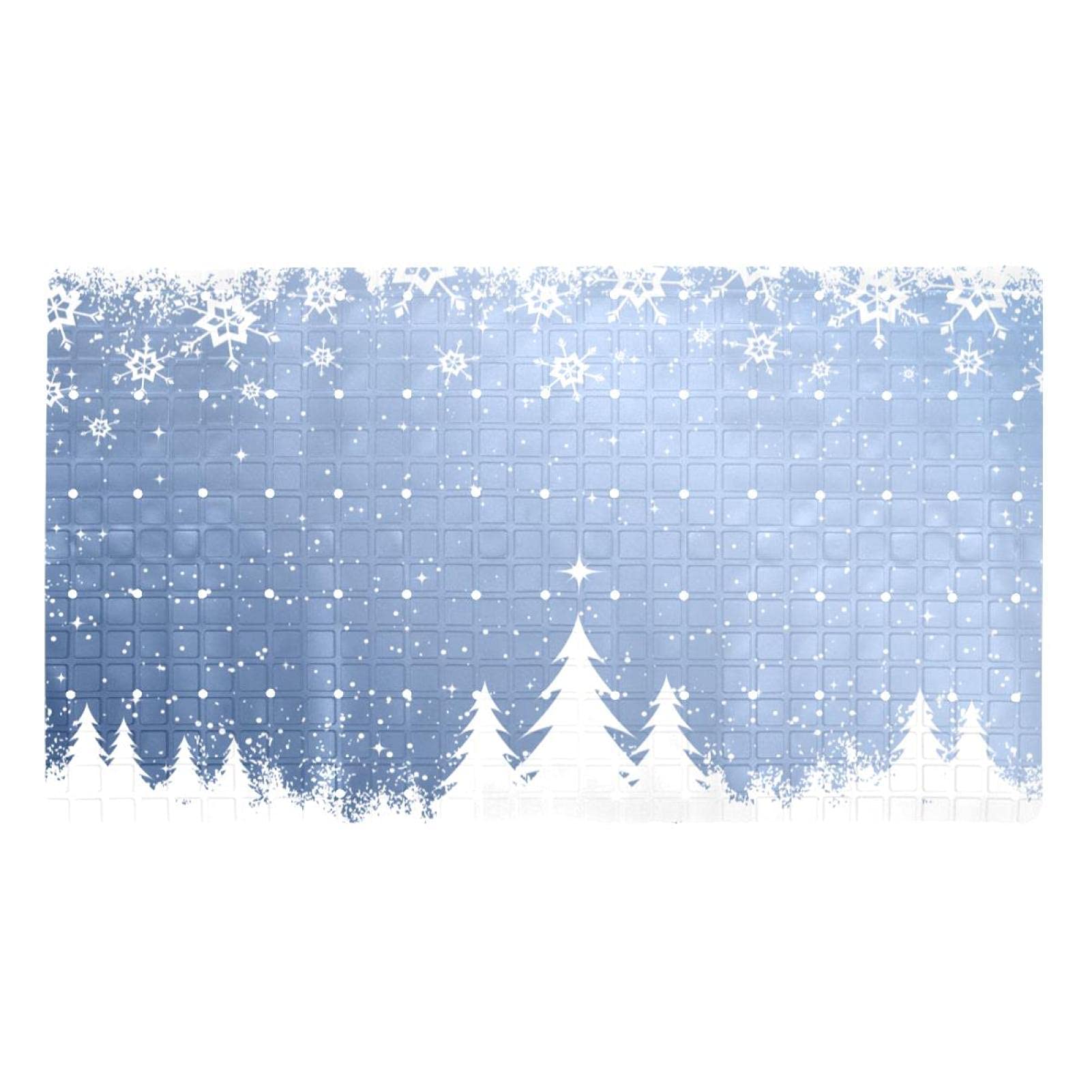 Alfombra de ducha de nieve de Navidad ideal para el baño familiar y mascotas