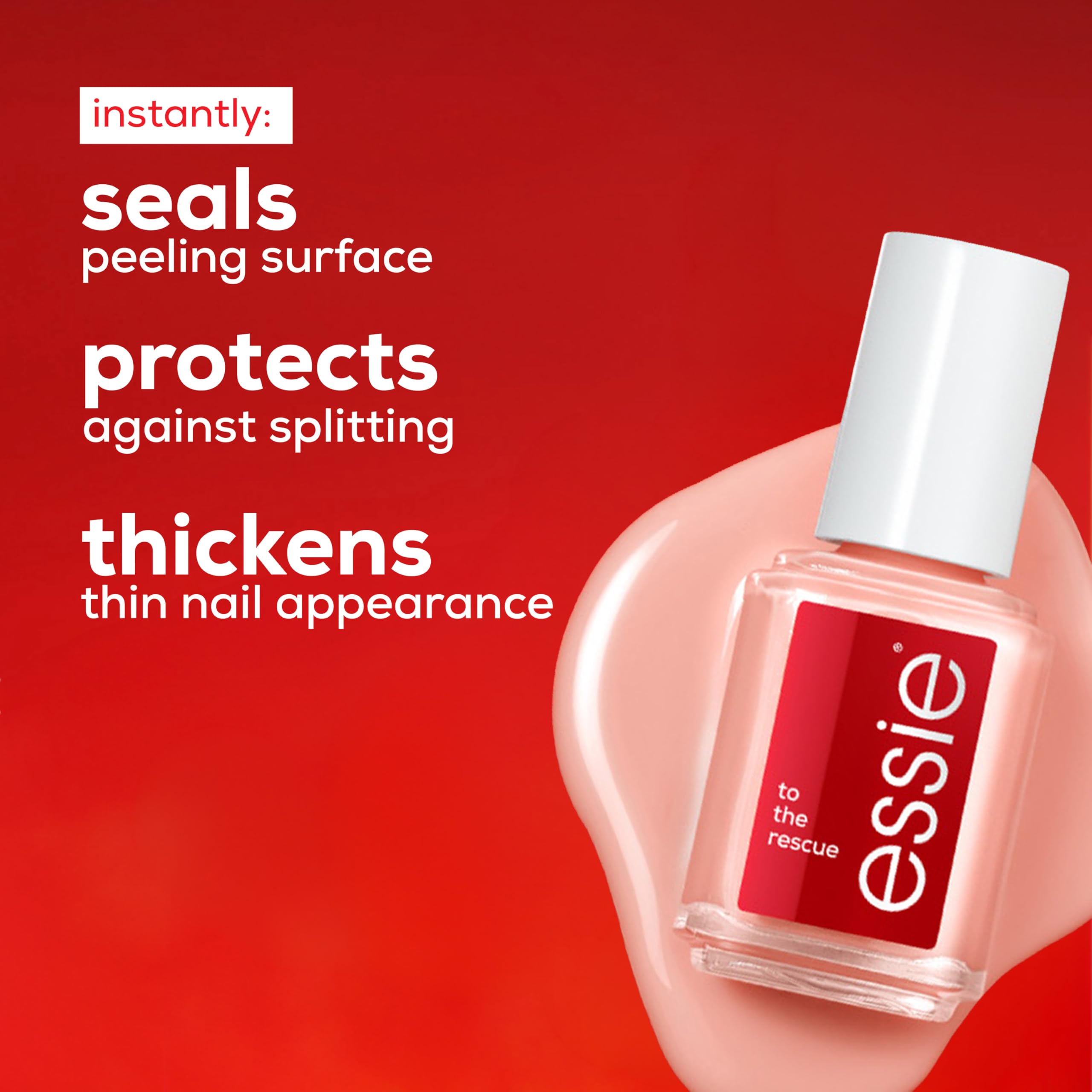 Essie Smalto per Unghie, Gel Riparatore, Cura e Fortifica le Unghie Danneggiate, Finish Naturale e Lucido, Con Cheratina e Ceramidi, To The Rescue, Tonalità: 260, 13,5 ml