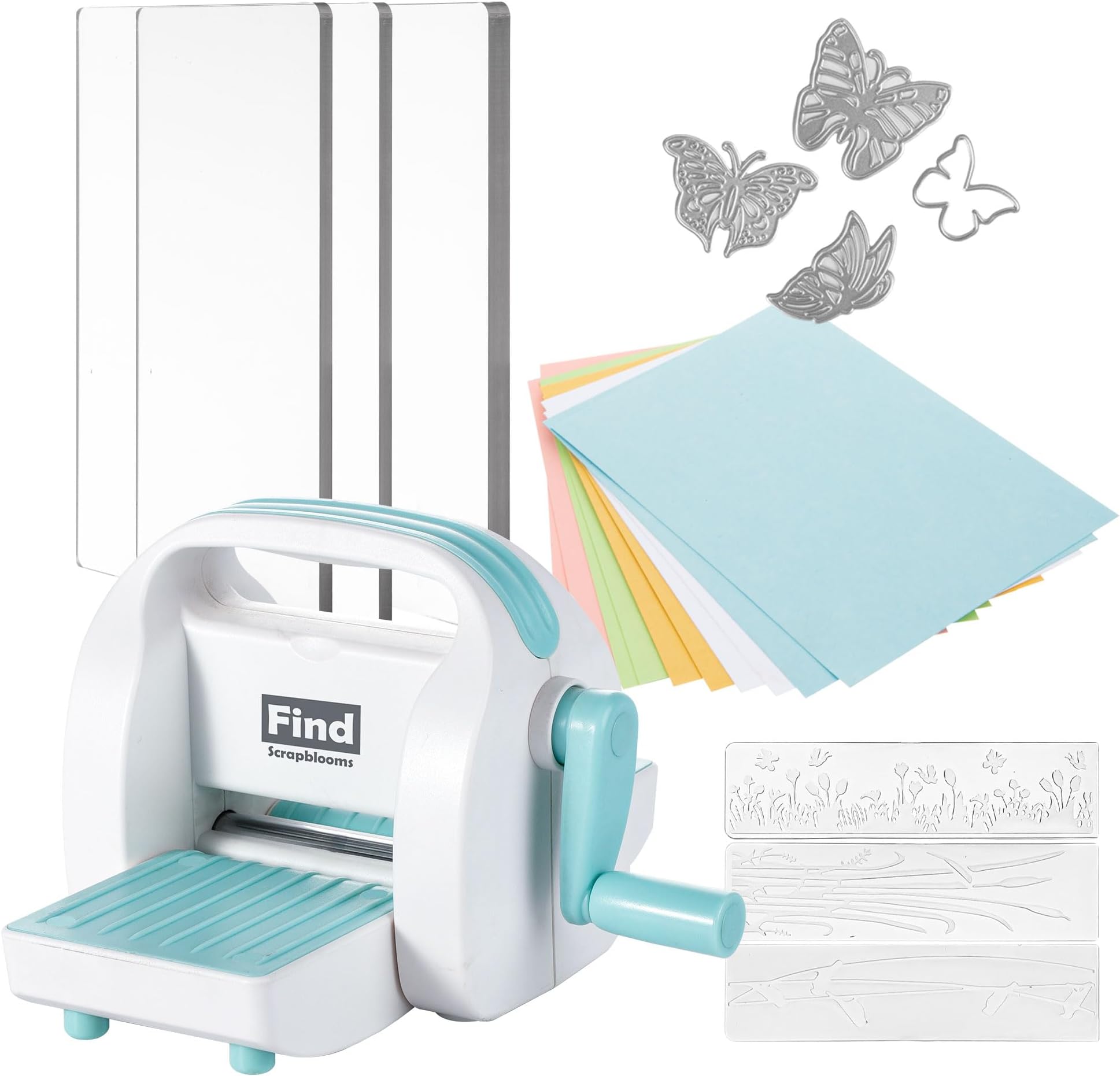 Mini Paper Craft Die Cutting & Embossing Machine, Mini Die Cut Machine for Scrapbooking,Cardmaking, 3 1/8" Feeding Slot for 3" Paper and Other Materials (Mini Machine)