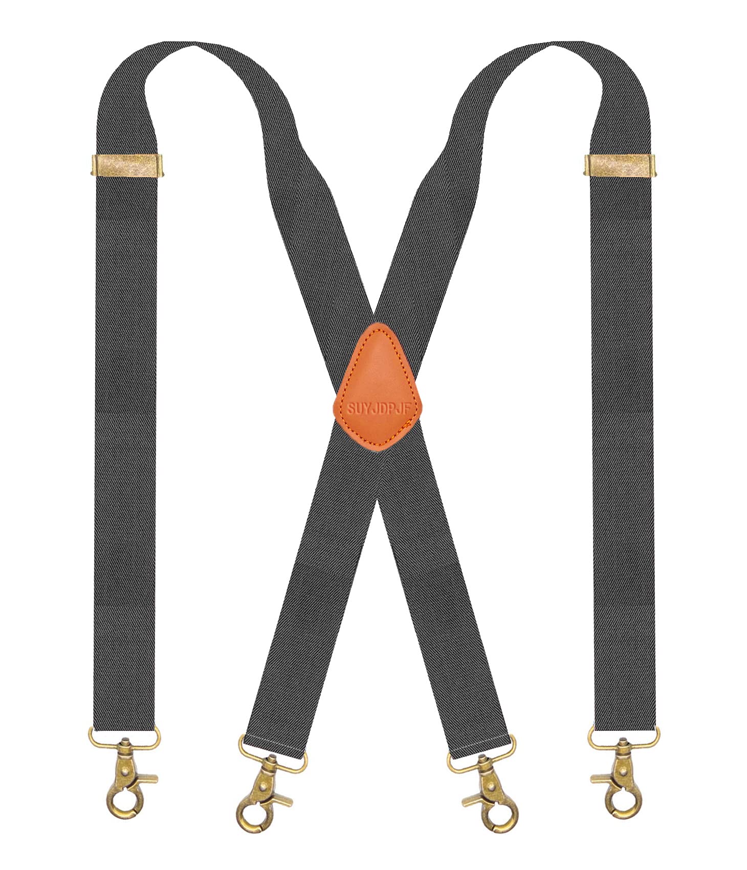 Snap Hook Suspenders for Men for Belt Loop Retro Suspenders Adjustable