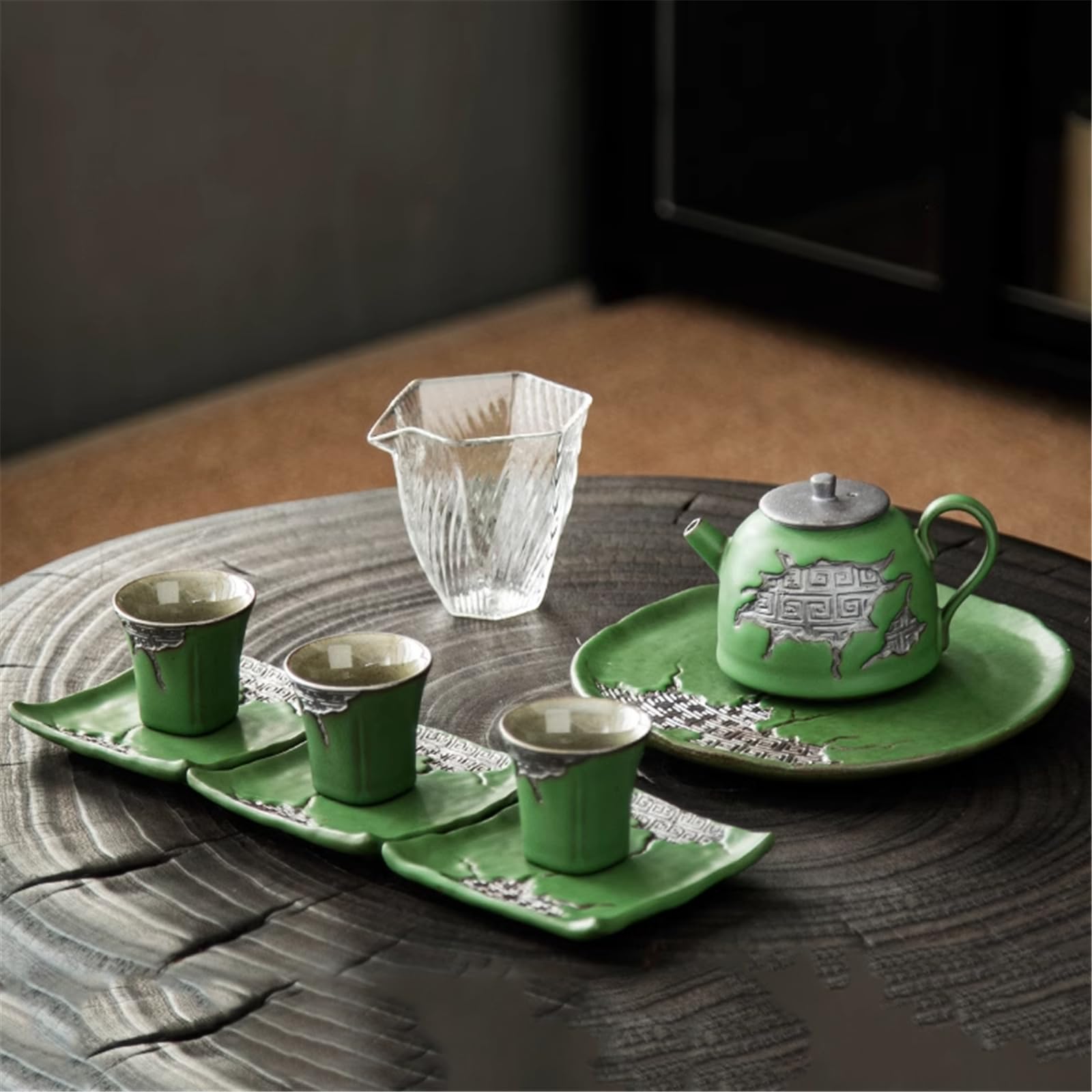 Chinesisches Teeservice, Gongfu-Teekanne, Teetasse, Teezubereitung für Senioren – Set 1