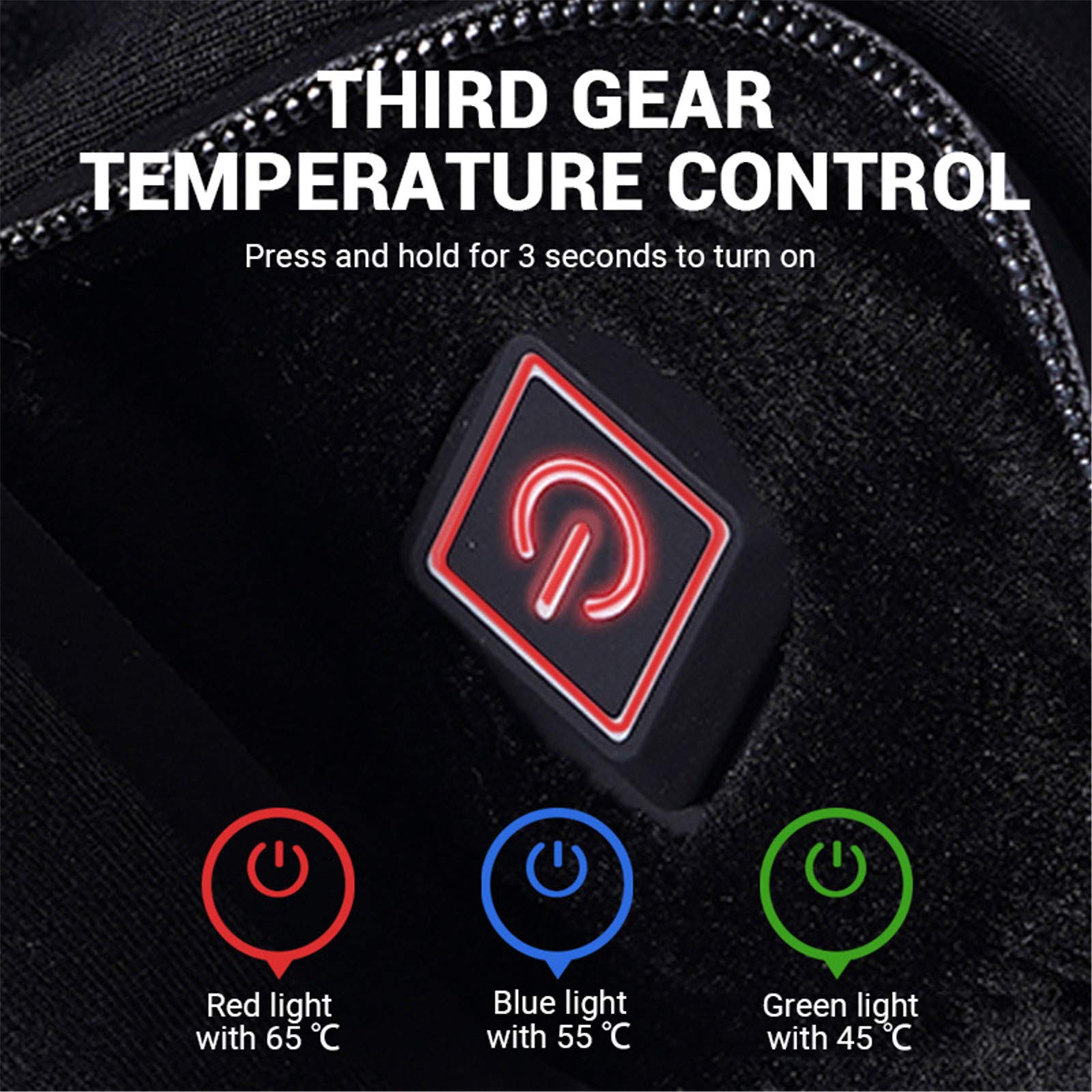 Veste chauffante pour enfant rechargeable par USB pour l'hiver et le camping