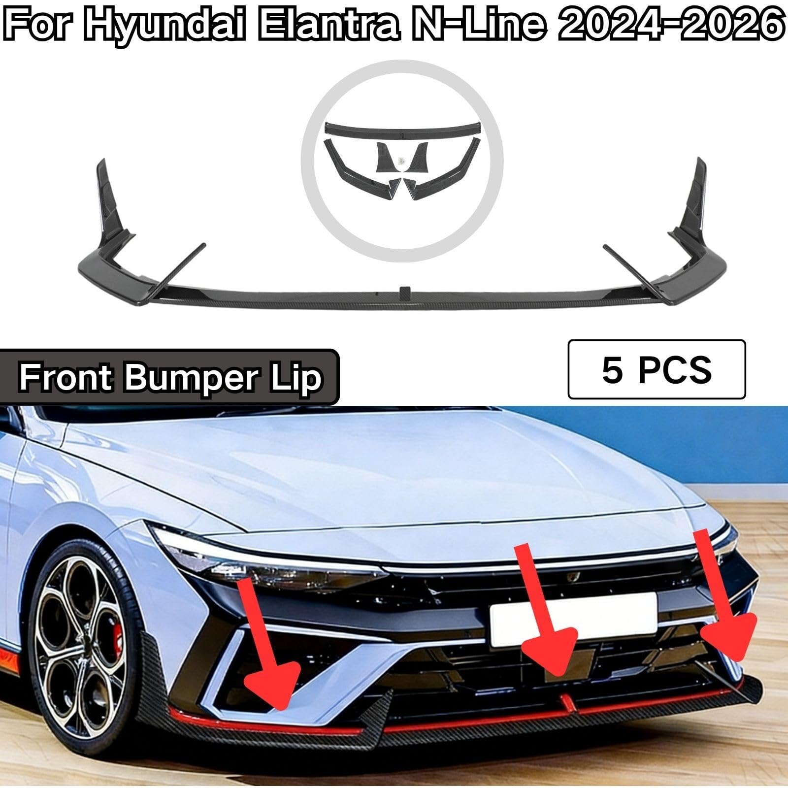 Do Hyundai Elantra N-Line 2024-2026 Przedni zderzak