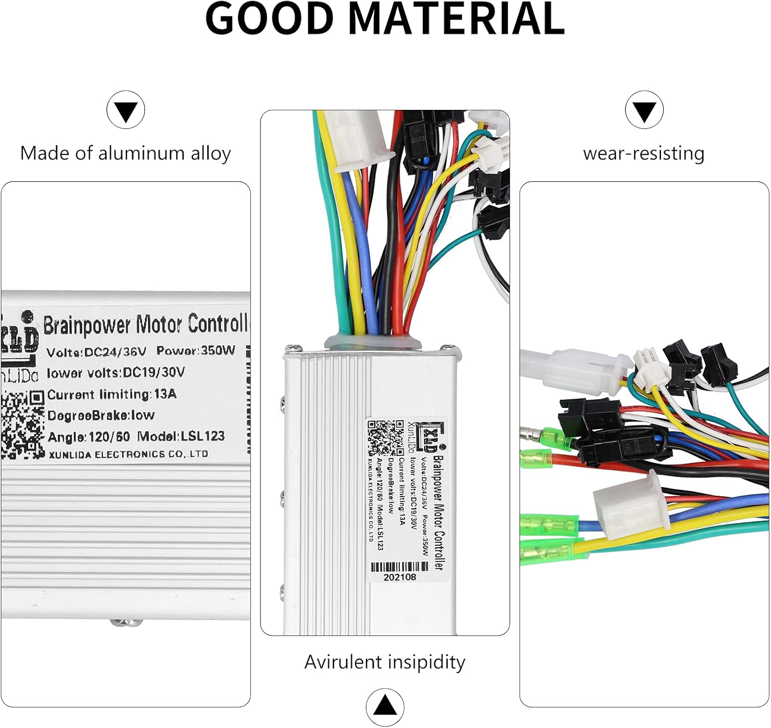 Close-up of LSL123 controller highlighting good material quality