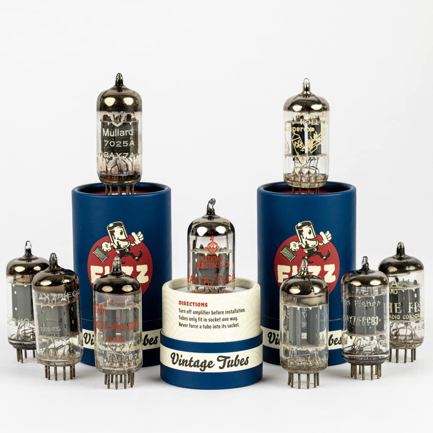 AEG ECC83 真空管 7本とソケット4個セット AEG ECC83 真空管 7本とソケット4個セット