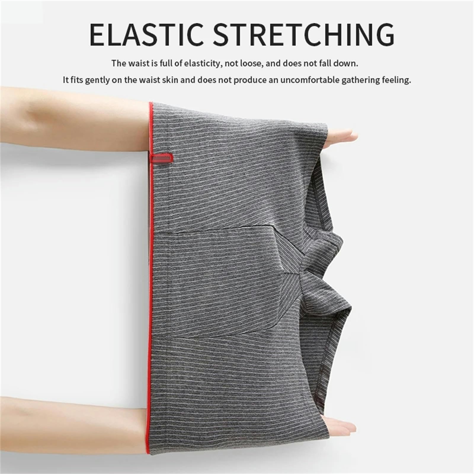 Calzoncillos Ropa Interior para Hombres Boxer Antibacterial Underpants Algodón Suave Y Transpirable Humedad Bragas Absorbentes