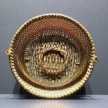 Amazon.co.jp: 佐々木光岳斎竹籠竹編み籠華道具茶道具竹細工竹