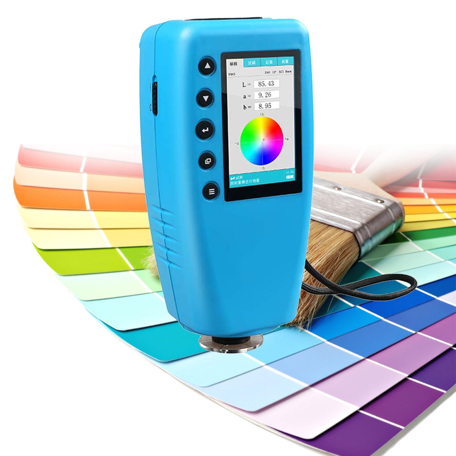 Nouveau colorimètre numérique simplifié portable WR10QC, ouvertures 4 mm, simulation de couleur, for tests en laboratoire et correspondance des couleurs for l'impression de revêtement, peinture assort