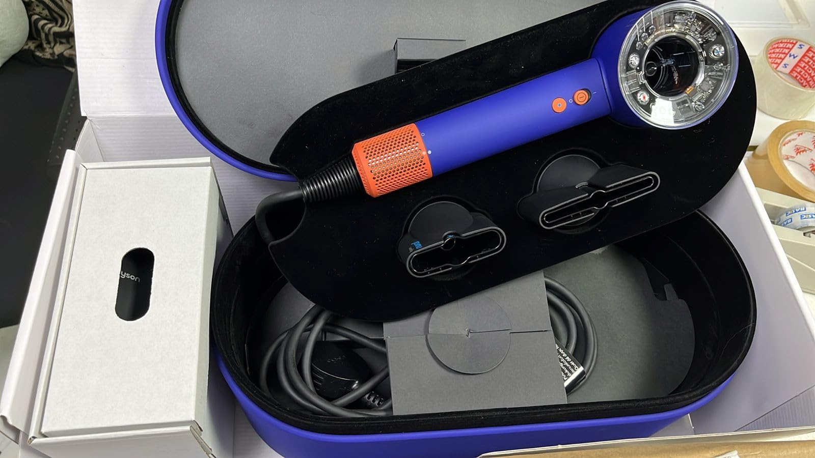 Supersonic Nural Hair Dryer In Vinca Blue & Topaz - International Version