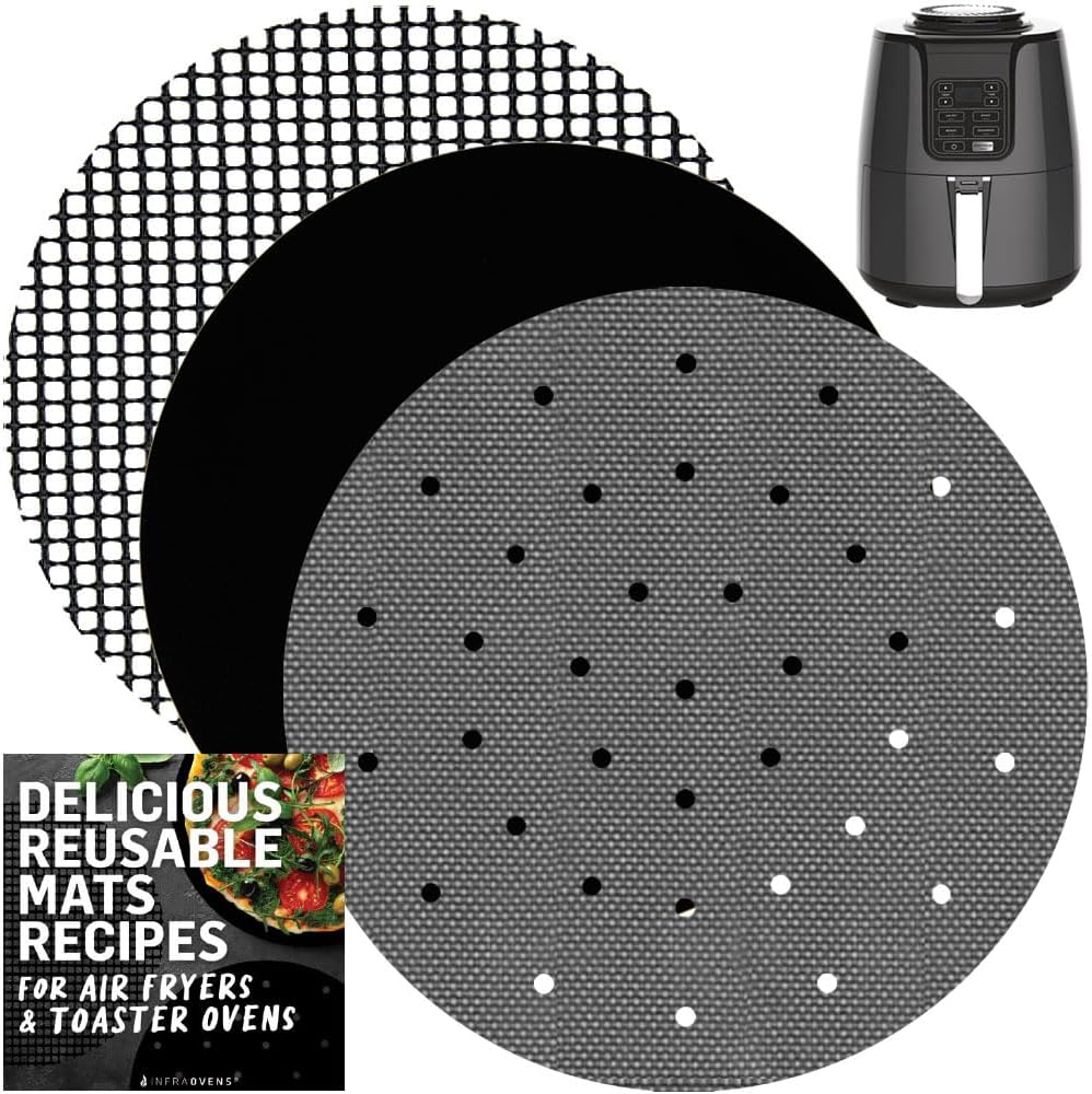 INFRAOVENS Air Fryer Liners Round Reusable Replacement for