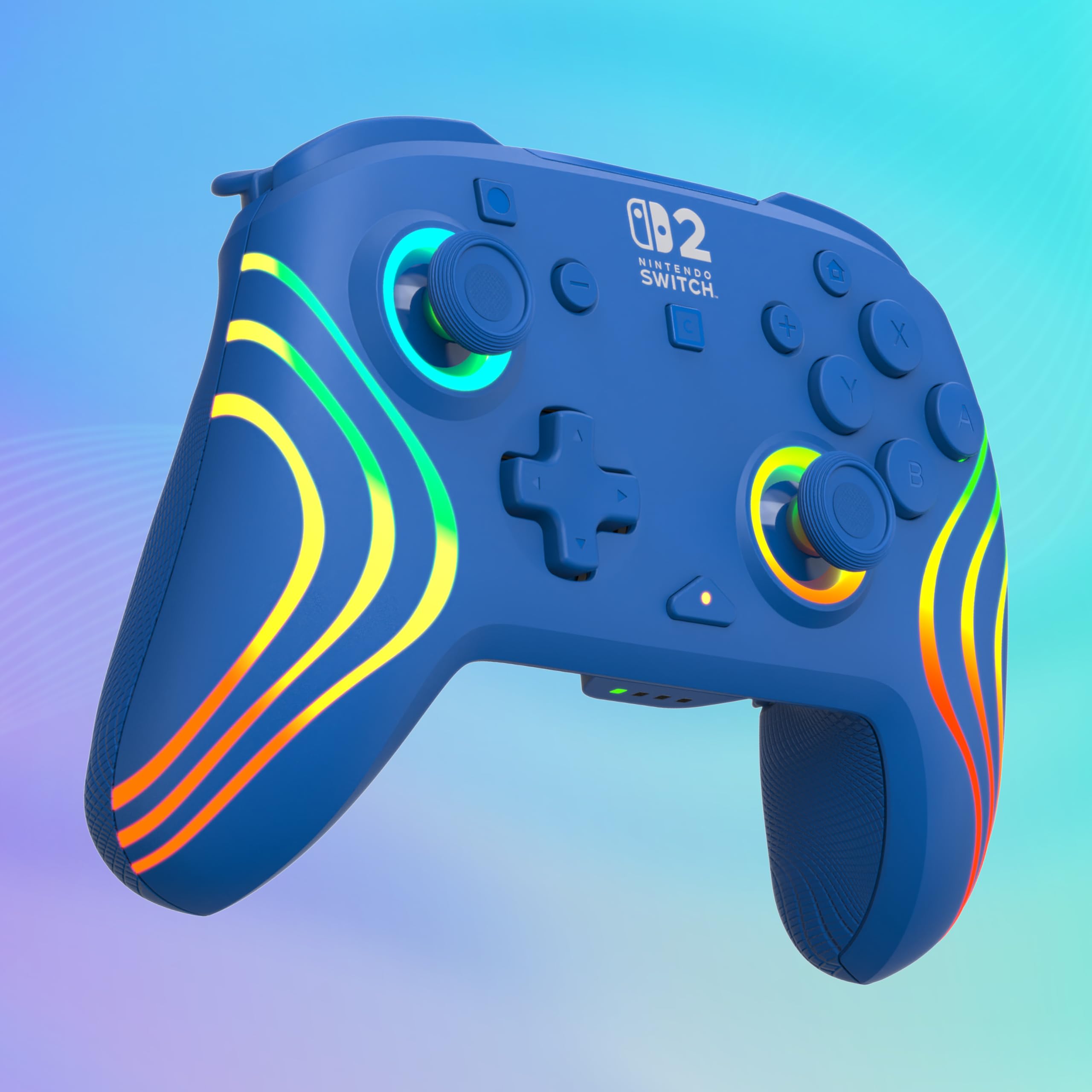 Turtle Beach Afterglow Wave Blau Kabelloser RGB-Gaming-Controller für Nintendo Switch 2