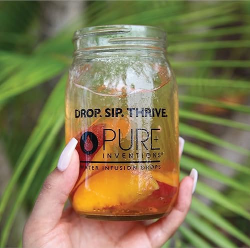 Miniatura 6 de Pure Inventions - Gotas saborizantes de agua, extracto de té verde antioxidante, sabor a frambuesa y durazno, sin azúcar, calorías o edulcorantes